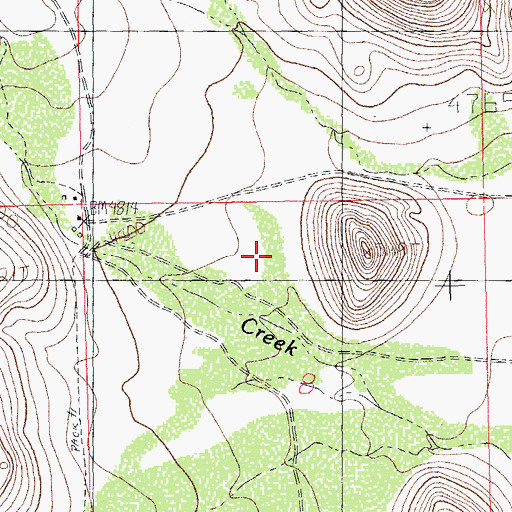 Topographic Map of Great Lakes Land and Cattle Company, NM