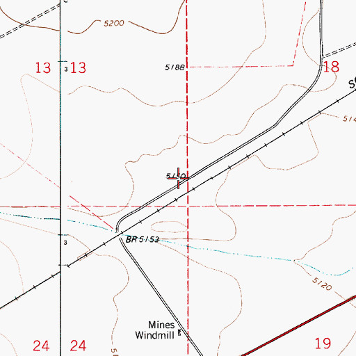 Topographic Map of Guadalupe, NM