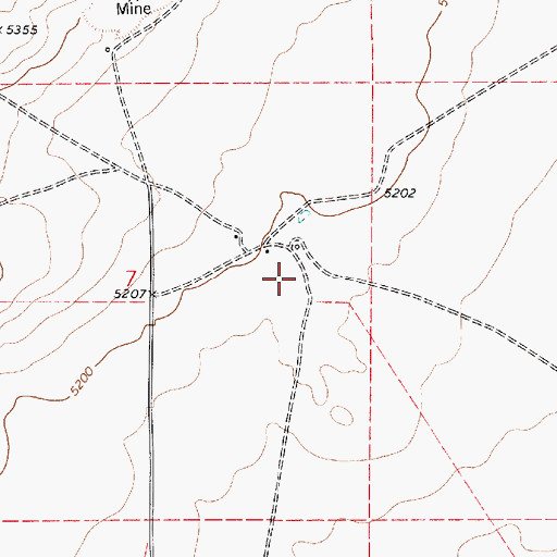Topographic Map of Chaves, NM