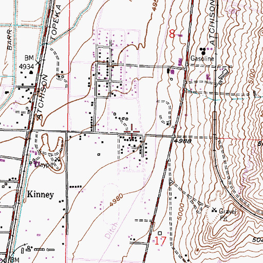 Topographic Map of Cathleen Groves Memorial Childrens Library, NM