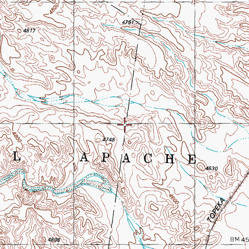 Topographic Map of Bosque Del Apache Refuge Headquarters, NM