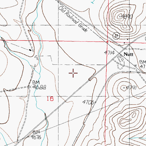 Topographic Map of Winder Stock Pens, NM