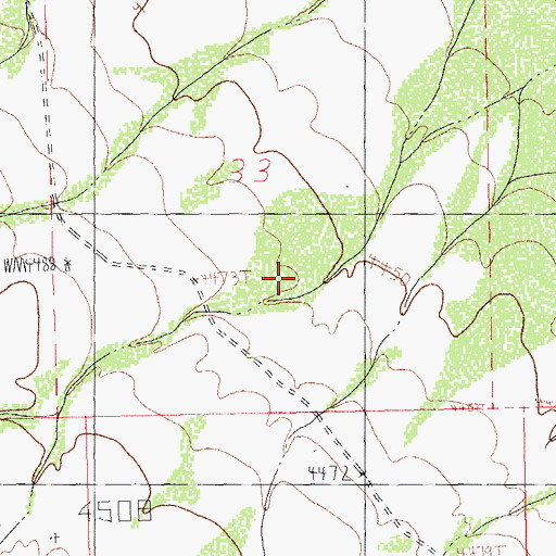Topographic Map of Jacks Defeat, NM