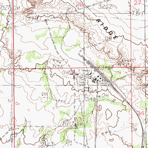 Topographic Map of Duval Mine, NM