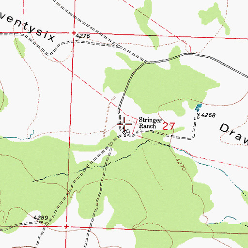 Topographic Map of Elenwood, NM