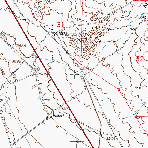 Topographic Map of Price Daniel Well, NM