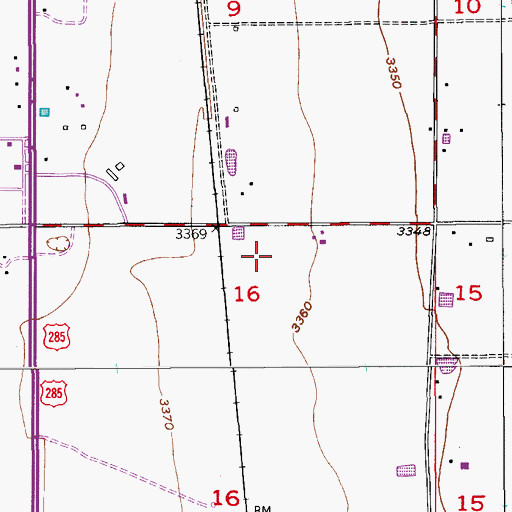 Topographic Map of New Mexico State University Experimental Station, NM