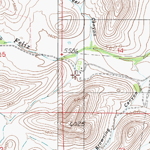 Topographic Map of Funk, NM
