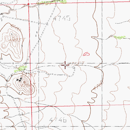 Topographic Map of Hornet Mine, NM