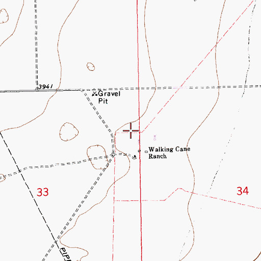 Topographic Map of Louis, NM