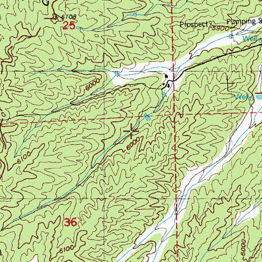 Topographic Map of Oraman, NM