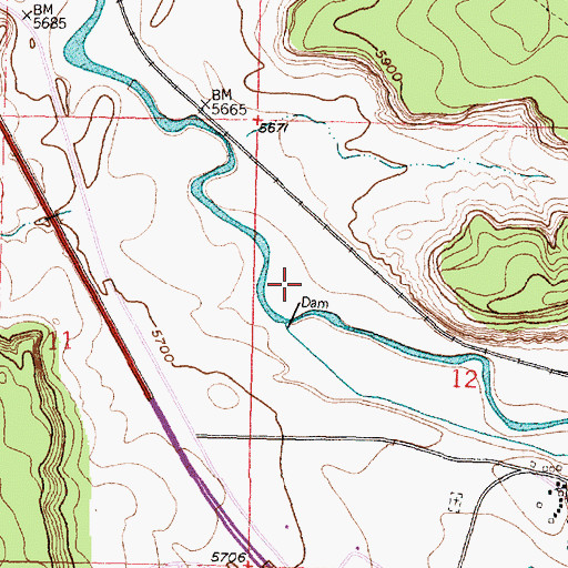 Topographic Map of Mesita Well, NM