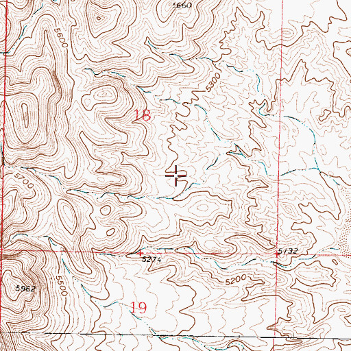 Topographic Map of Ojitos Springs, NM