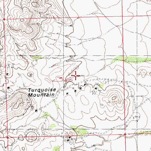 Topographic Map of Old Hachita Mine, NM