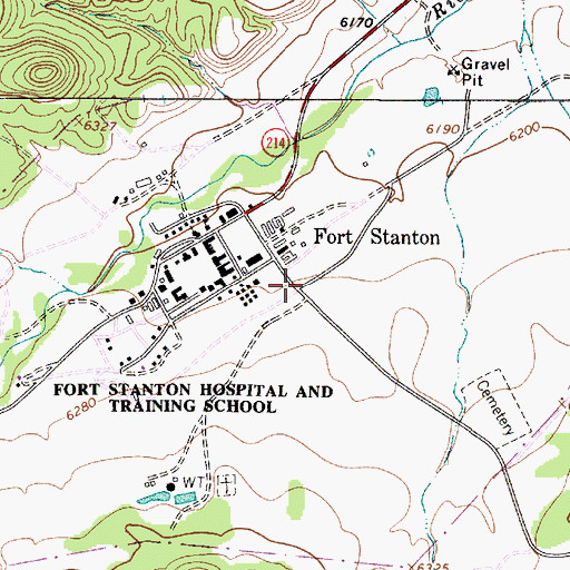 Topographic Map of Camp Sierra Blanca Library, NM
