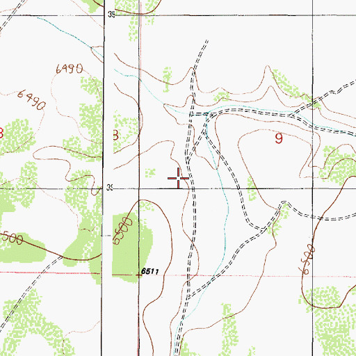 Topographic Map of Pearl Harbor Storage Tank (historical), AZ