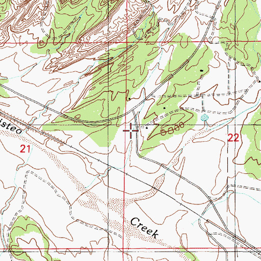 Topographic Map of Santa Ana Pueblo Library, NM