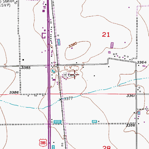 Topographic Map of 05065 Water Well, NM