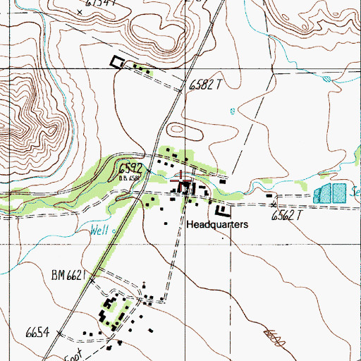 Topographic Map of Philmont Museum, NM
