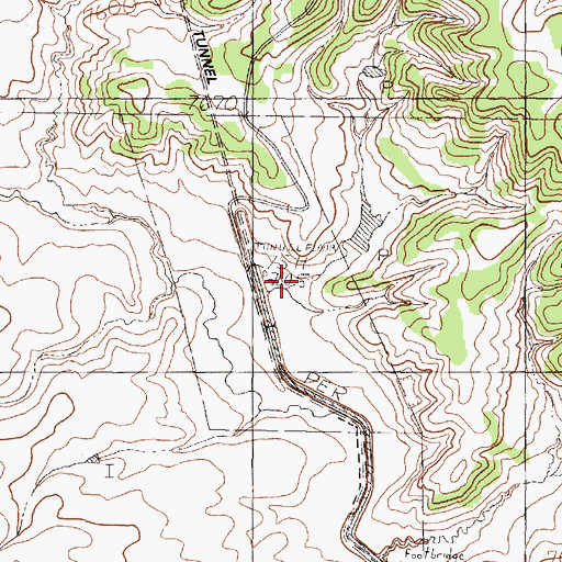 Topographic Map of Azotea Tunnel, NM