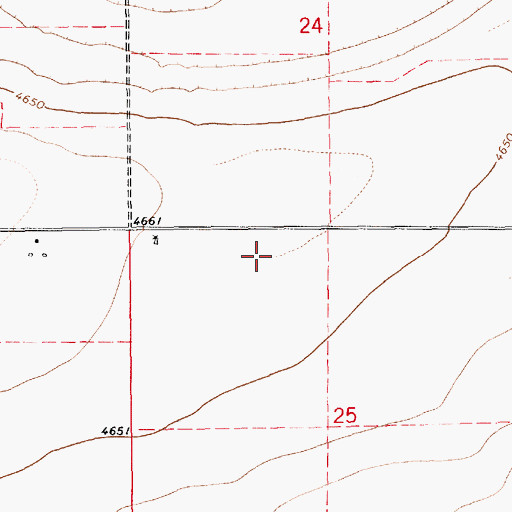 Topographic Map of Hatfield, NM
