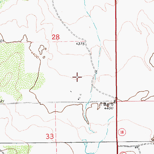 Topographic Map of Fish, NM