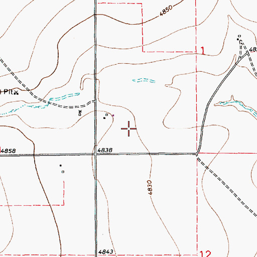 Topographic Map of Jennings, NM