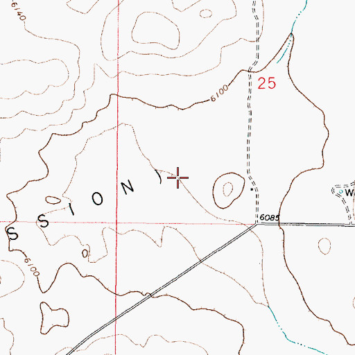 Topographic Map of Copeland, NM