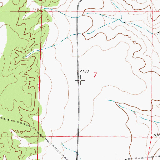 Topographic Map of Cloud Camera Station, NM