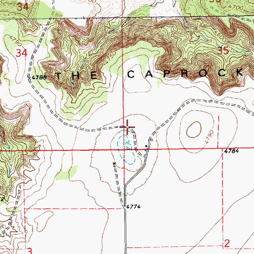 Topographic Map of Lindsey, NM