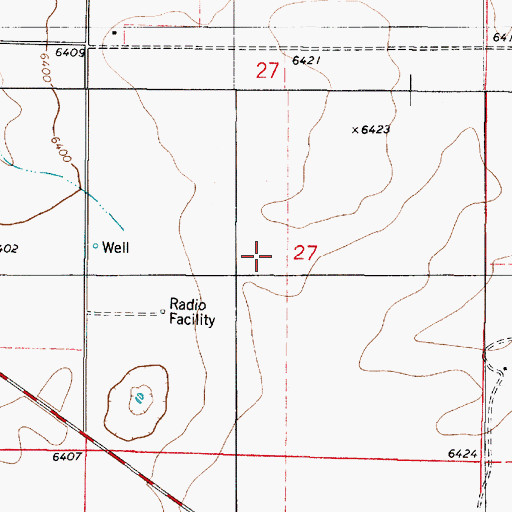 Topographic Map of Corona Airport (historical), NM