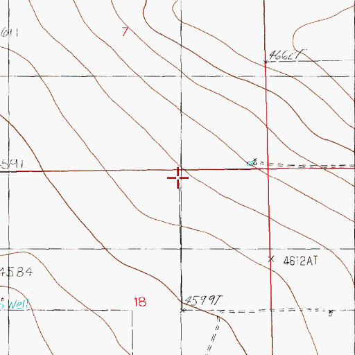 Topographic Map of Roach Cemetery, NM