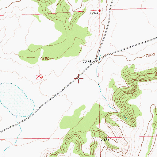 Topographic Map of Perea Dam, NM