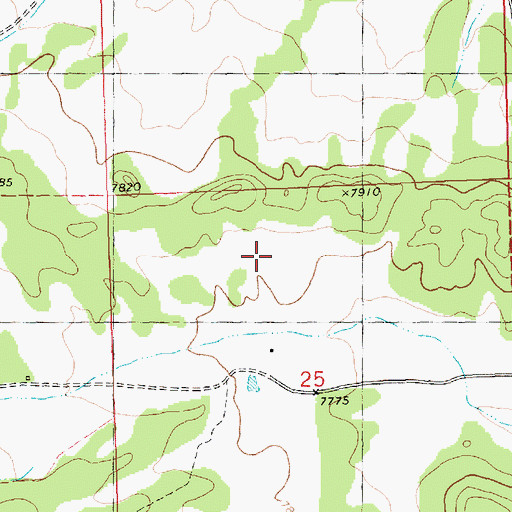 Topographic Map of Garnett, NM