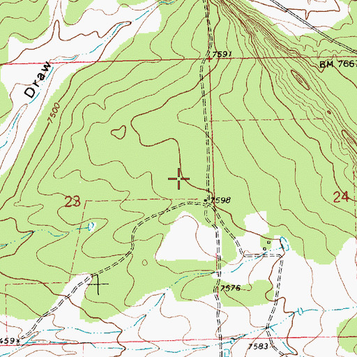 Topographic Map of McKee, NM
