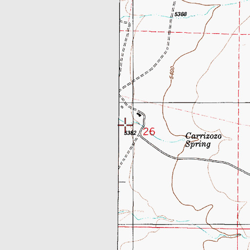 Topographic Map of Spencer, NM
