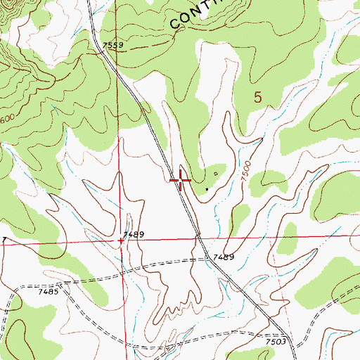 Topographic Map of Sidwell, NM