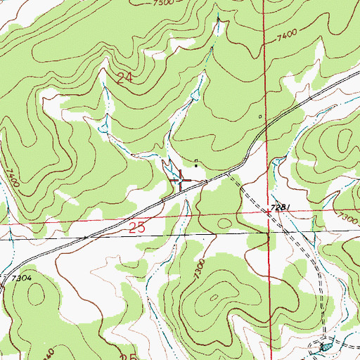 Topographic Map of Wade, NM