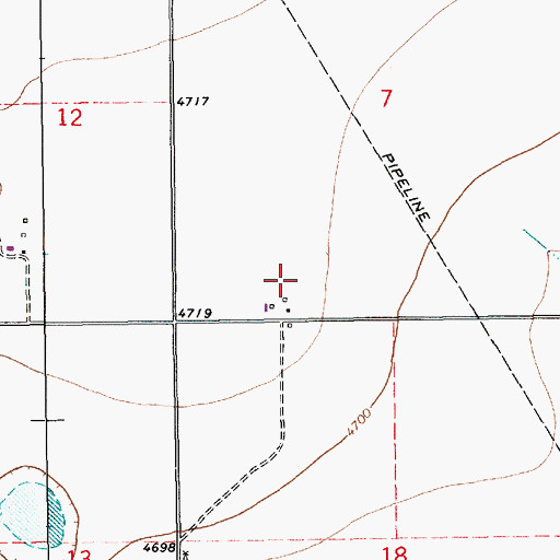 Topographic Map of Owen, NM