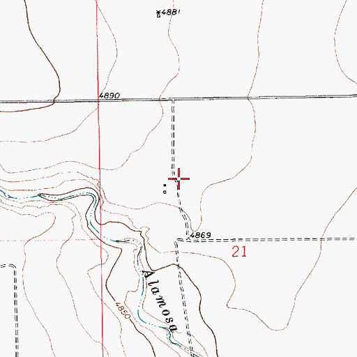 Topographic Map of Upton, NM
