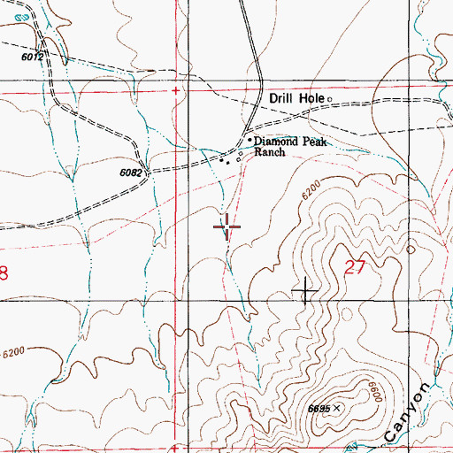 Topographic Map of Pino, NM