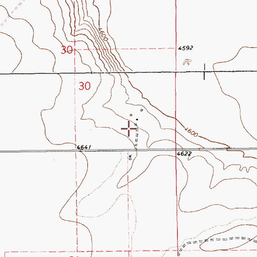 Topographic Map of Smith, NM
