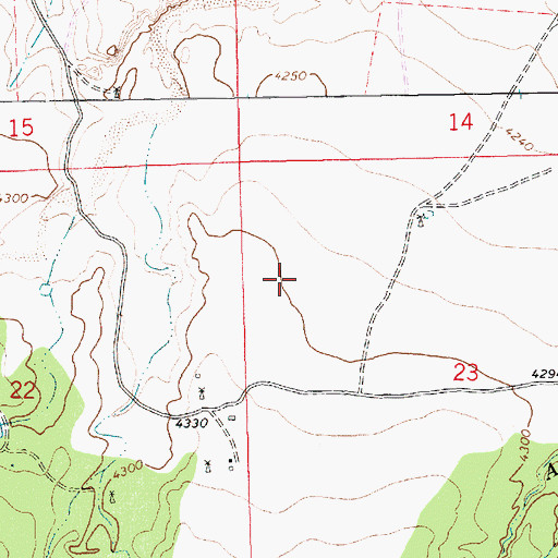 Topographic Map of Porter, NM