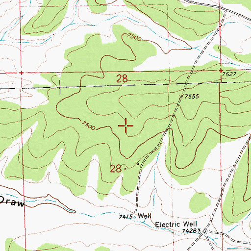 Topographic Map of Rigsby, NM