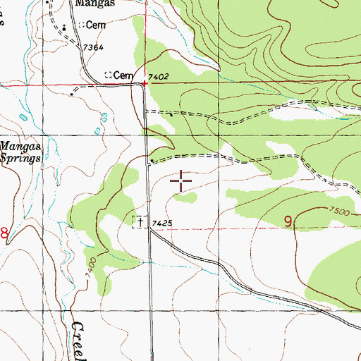 Topographic Map of Smith, NM