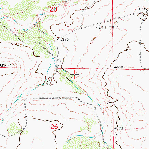 Topographic Map of Cast, NM