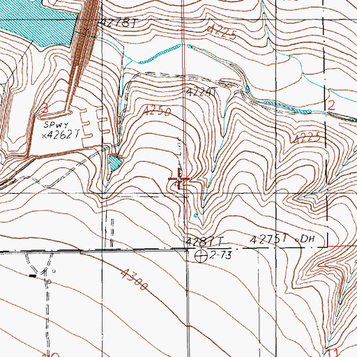 Topographic Map of Clovis Motorcycle Club, NM