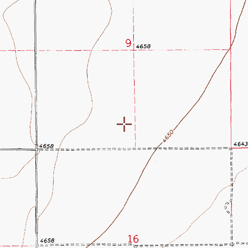 Topographic Map of Delaney, NM