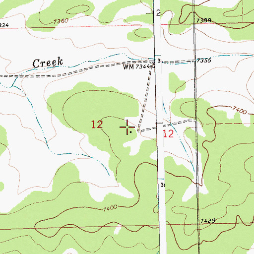 Topographic Map of Hickey, NM