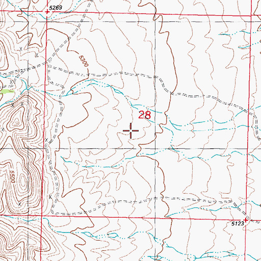 Topographic Map of Socorro, NM